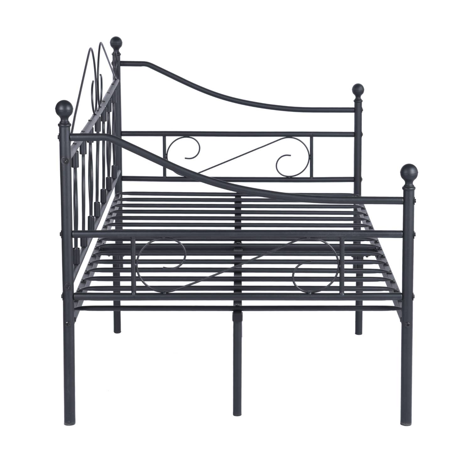 HOMYCASA DESIGN INC - Wholesale Bed - Twin Daybed Metal Platform Bed Frame SofaBed with Metal Slat8
