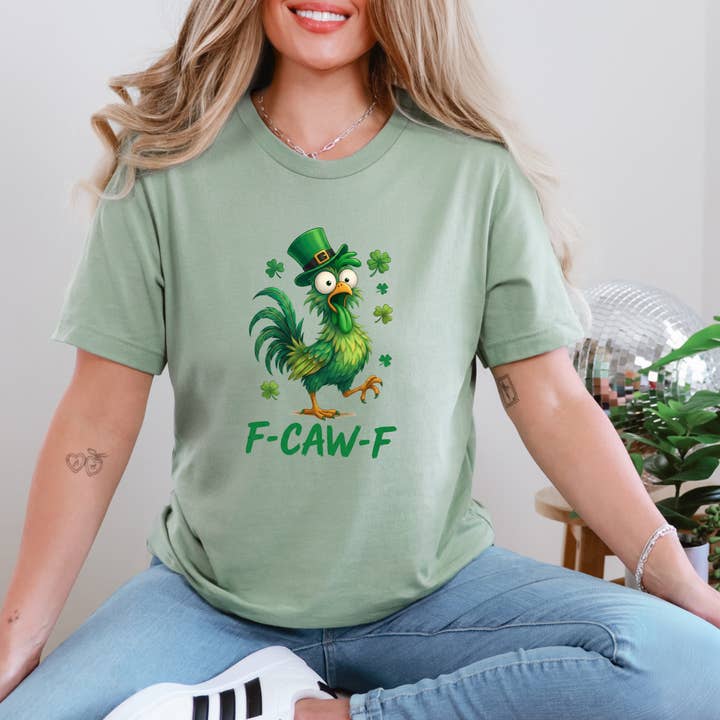 F CAW F St. Patrick's Graphic Tee for wholesale by Ink Attic Wholesale
