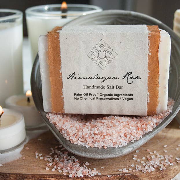 Unearth Malee - Wholesale Bar Soap - Himalayan Rose Salt Organic Soap