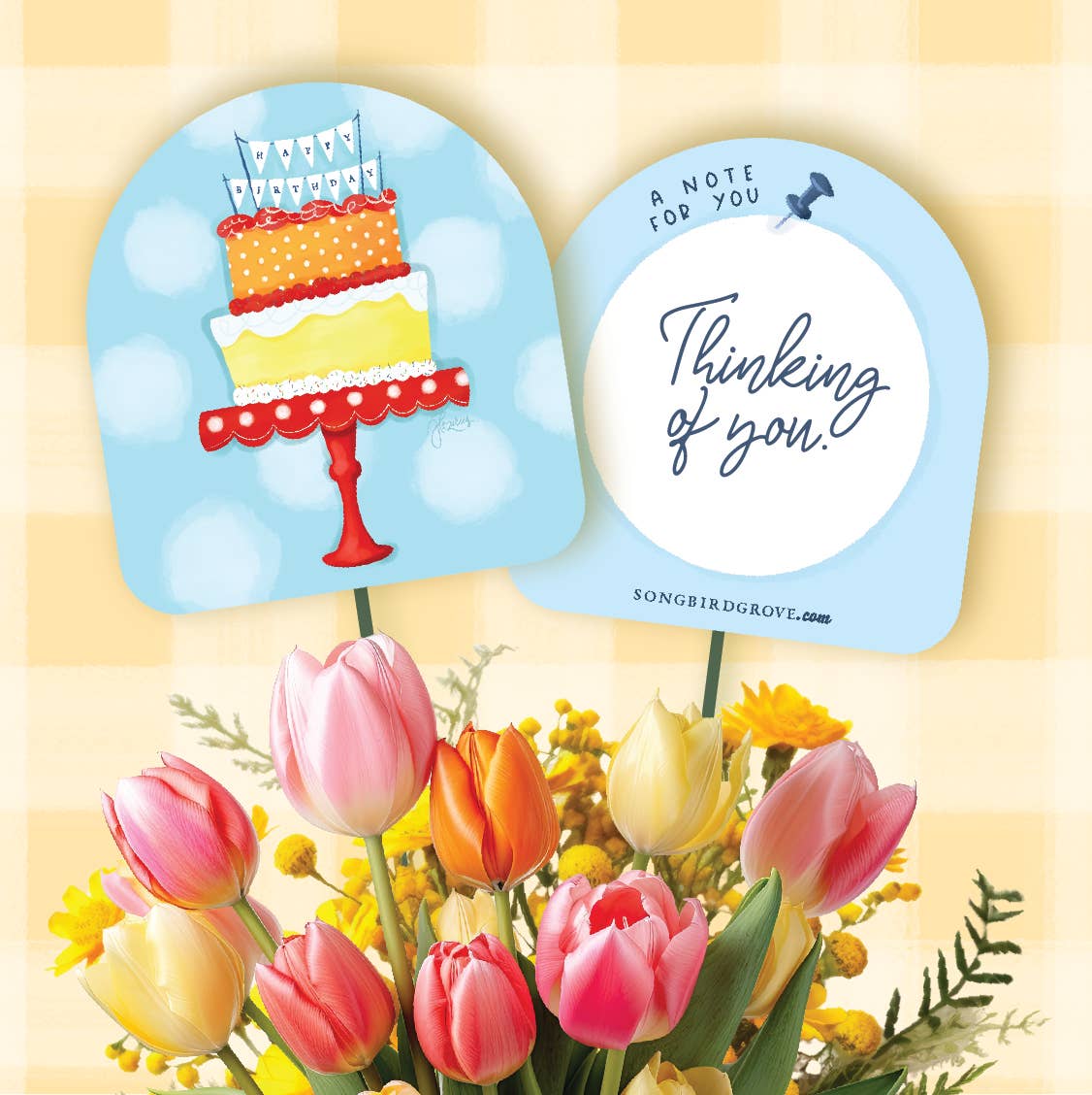 Songbird Grove Collection - Wholesale Retailer Display - Paper & Novelty - Bouquet Pick Display Bundle with Sign14