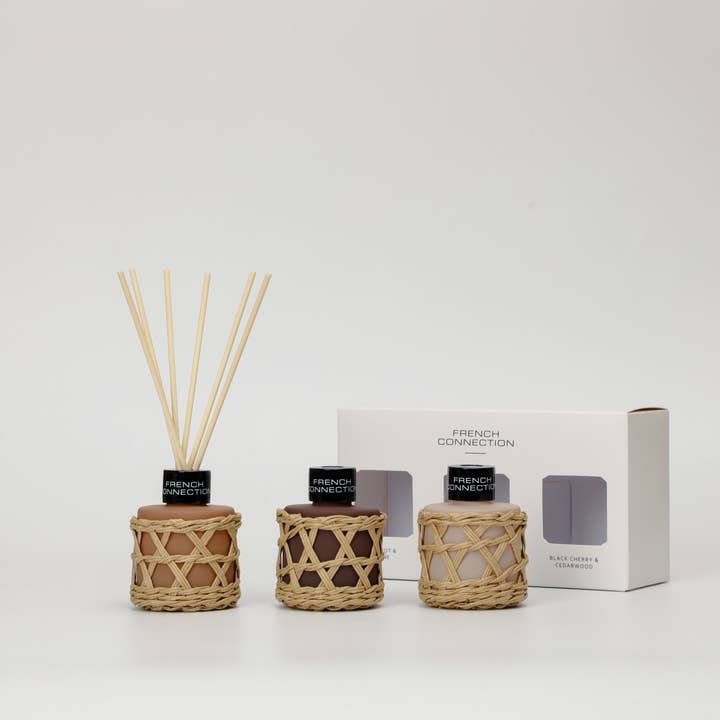 Woven Detail Trio Reed Diffuser Gift Set 3x50ml for wholesale by French Connection