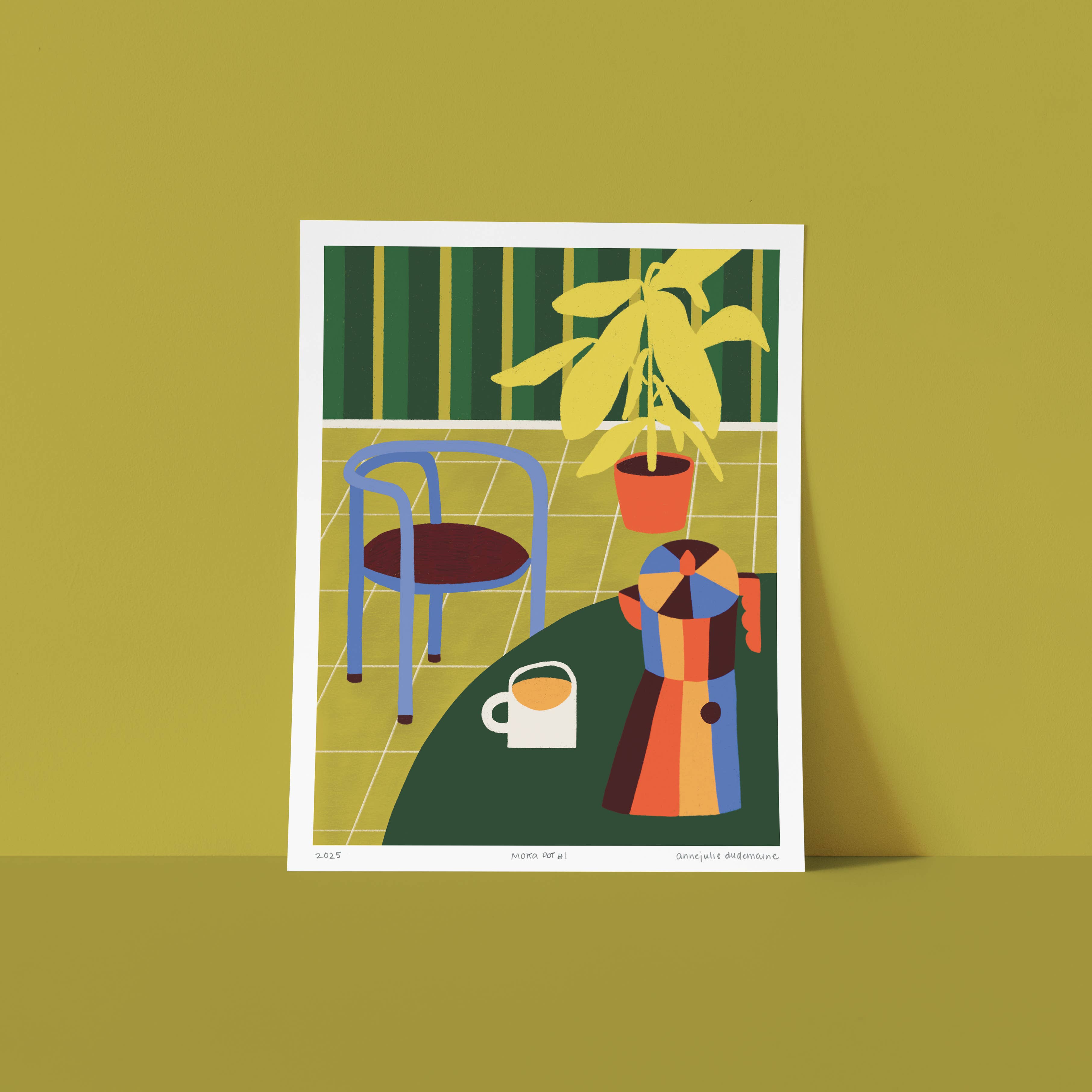 Anne-Julie Dudemaine - Wholesale Poster - Affiche Moka Pot #1