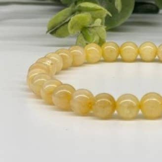 Meraki Gemstones - Wholesale Beaded Bracelet - Citrine Stretchable Bracelet 6mm Beads1