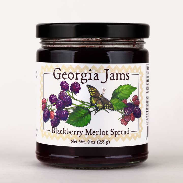 Blackberry Merlot - 9 oz for wholesale by Georgia Jams
