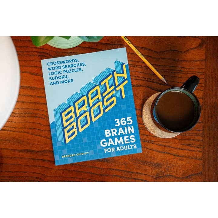 HarperCollins Focus - Wholesale Coloring & Activity Book - Adult - Brain Boost: 365 Brain Games for Adults1