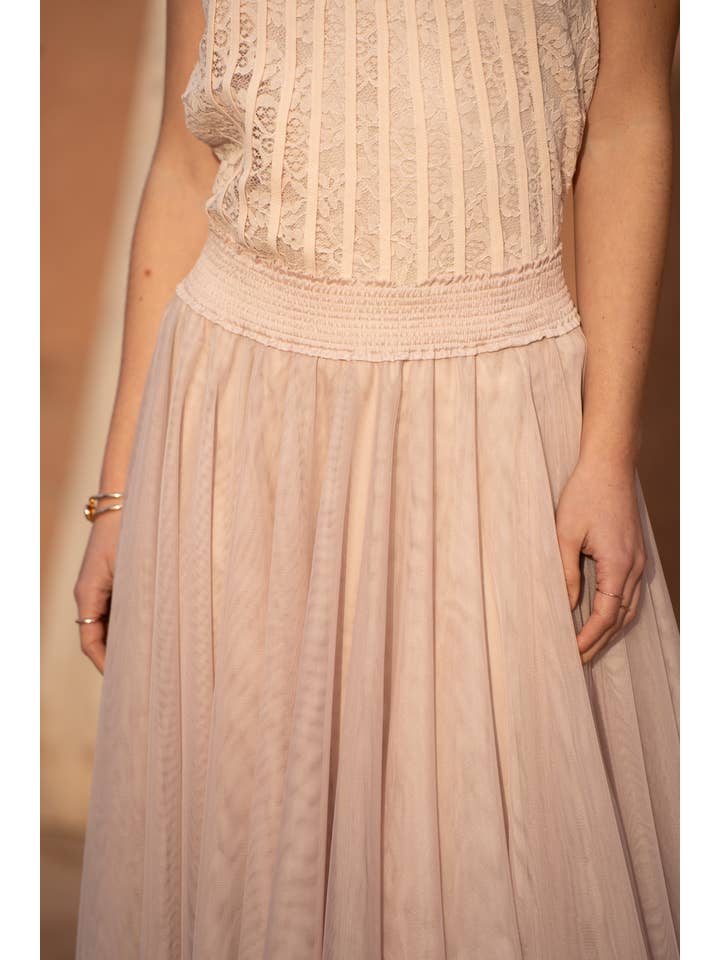 CHOKLATE PARIS - Wholesale Skirt - Women's - Maria tulle maxi length skirt - CK083657