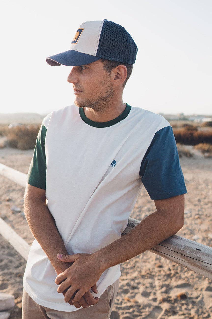 Trendsplant Clothing – T-shirt – Homem por atacado – T-Shirt Bloco de Cor Orgânica Natural1