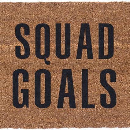 Paillasson en vinyle avec objectifs d'escouade 18 po x 30 po pour la vente par CocomatsNMore