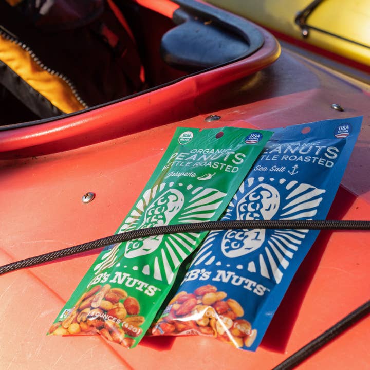 CB's Nuts - Vendita all'ingrosso Frutta secca - Arachidi tostate ORG Kettle da 1,5 once - sale marino - 6 x 122