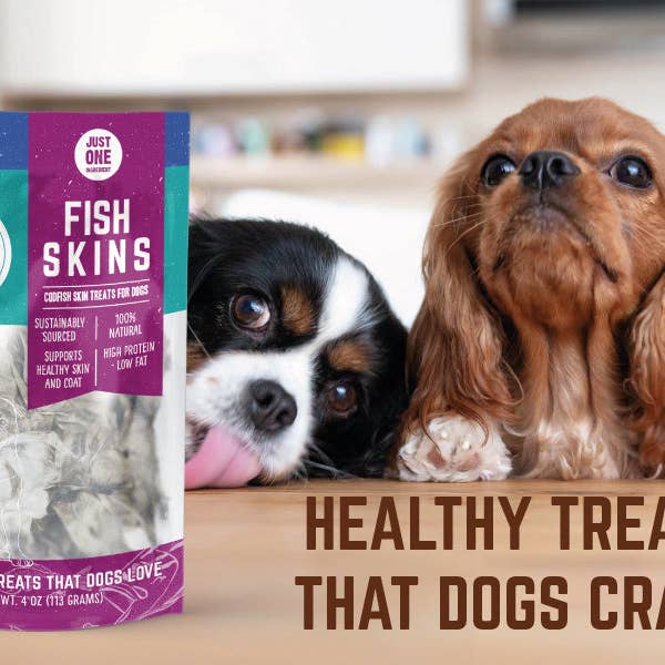 Hungry Paws - Wholesale Pet Treats - Dog - Fish Skins - Single Ingredient Cod Fish Skin 4-oz8