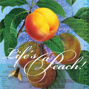 Imán Life's A Peach para venta al por mayor de Potluck Press