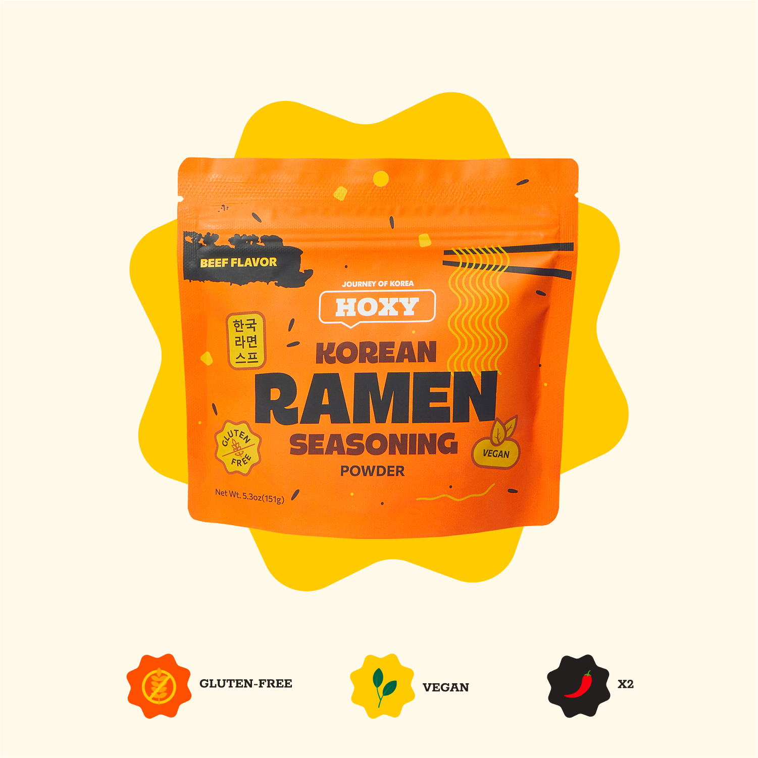 HOXY™ Korean Seasoning Powders – wholesale Ramen – HOXY™ Ramenkrydda Biffsmak (Koreansk)3