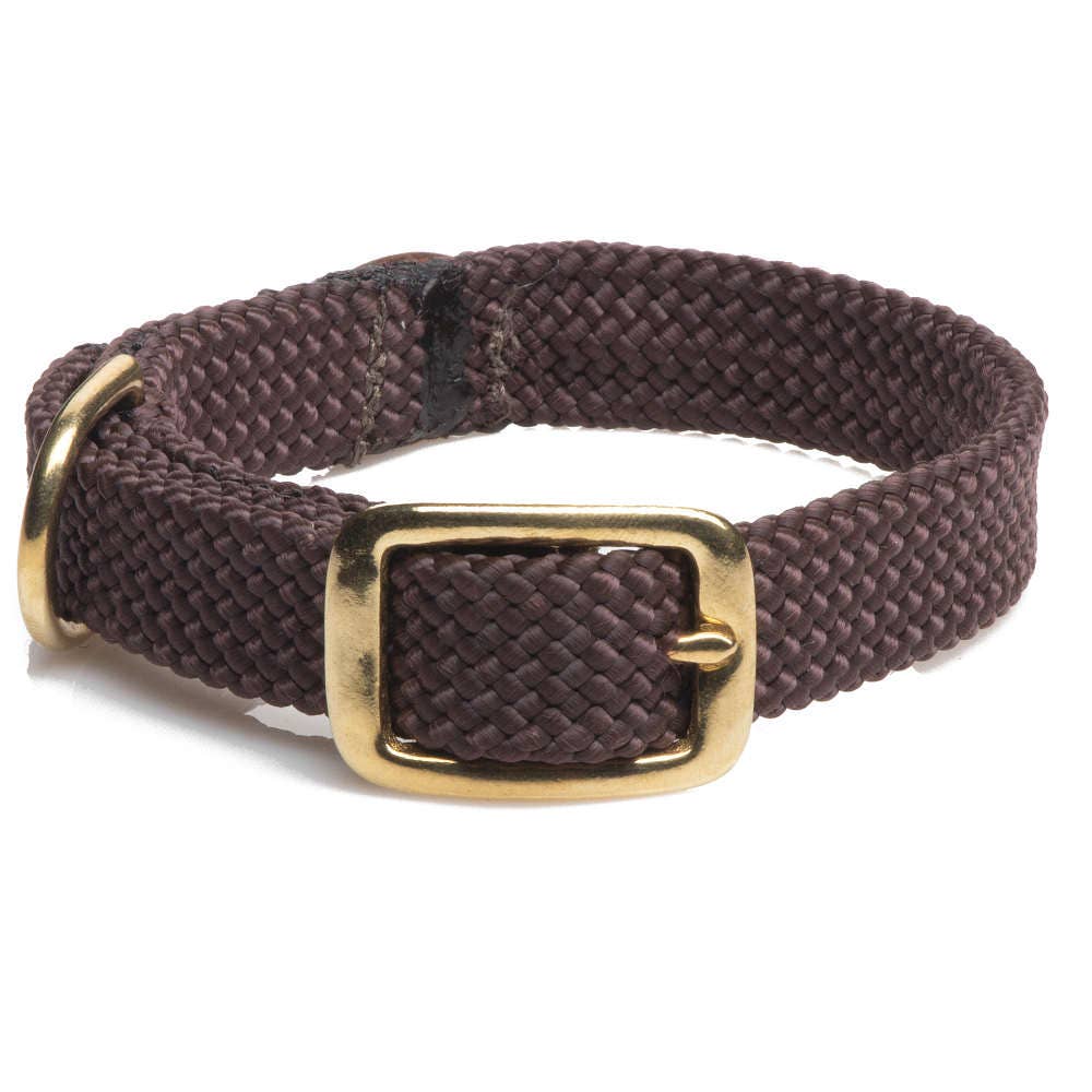 Mendota Pet - Wholesale Pet Collar - Dog - Double Braid Jr Collars - 9/16" width w/Brass Hardware9