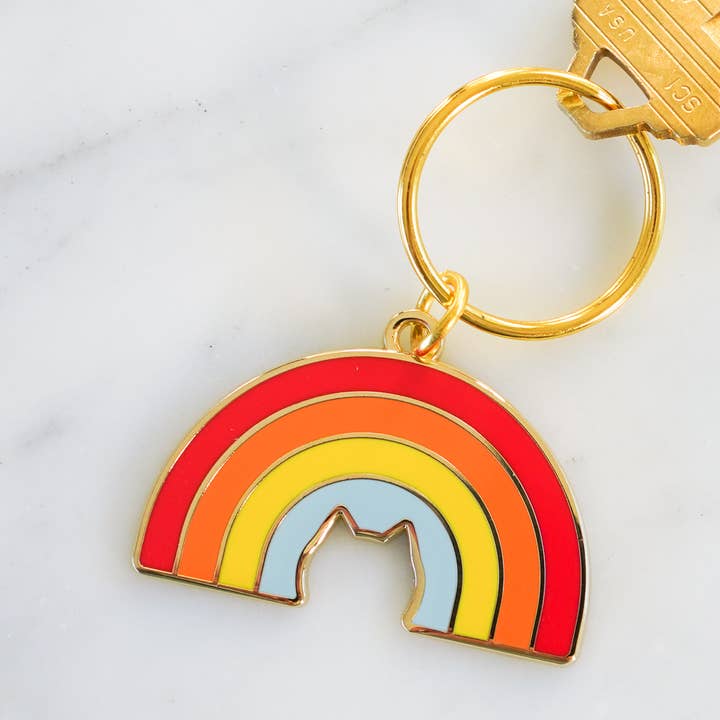 Everyday Olive - Wholesale Keychain – Women's - Cat Rainbow Keychain0
