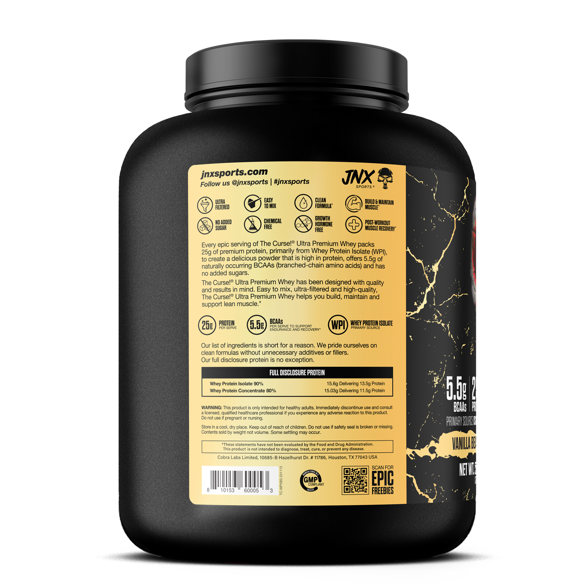 JNX Sports - Wholesale Oral Supplement/Vitamin - The Curse! Ultra Premium Whey14