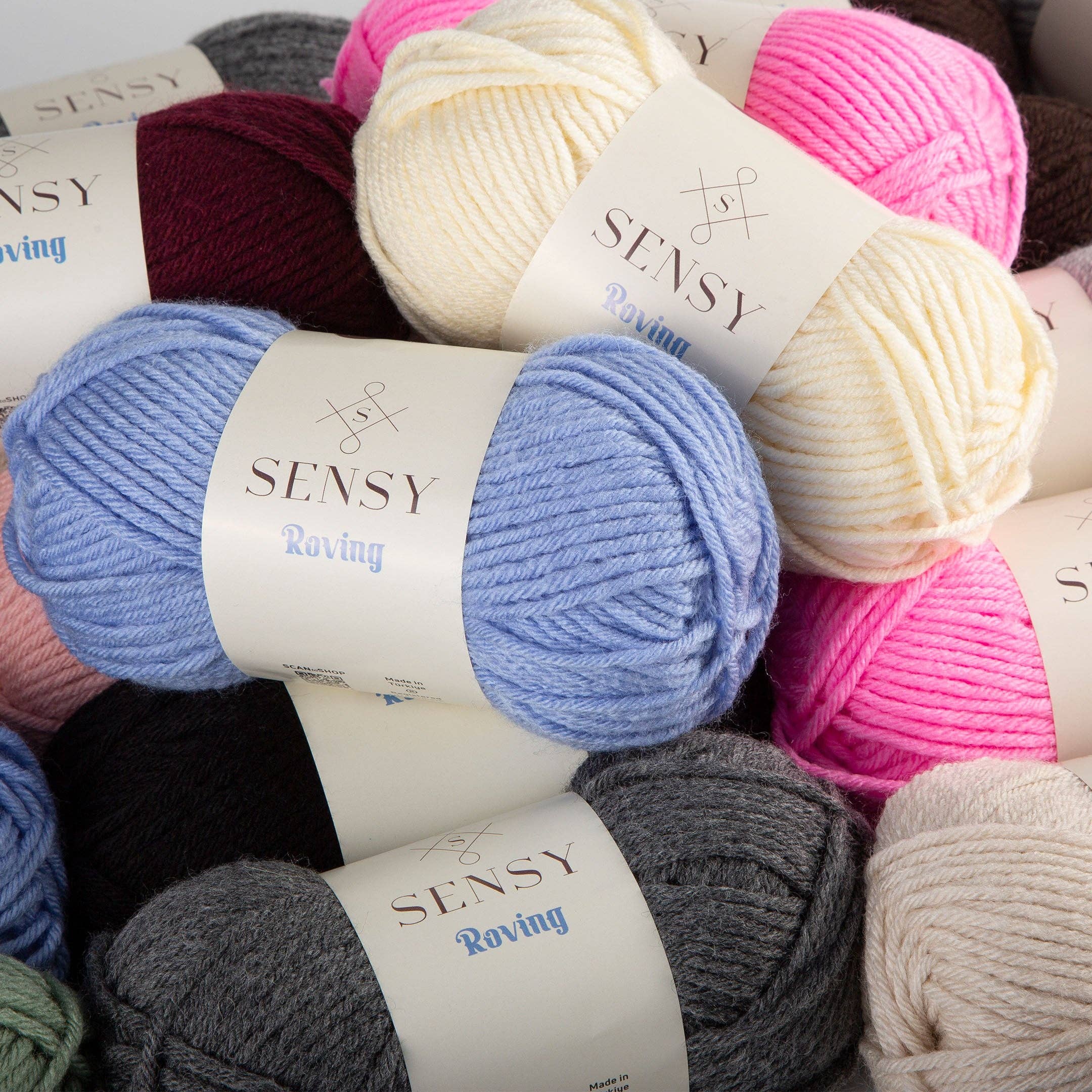 Sensy - Wholesale Yarn - Sensy Roving Yarn, 3.5 oz, 132 Yards, Gauge 5 Bulky10