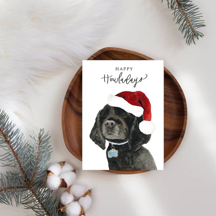 Cartão de Natal Cocker Spaniel por atacado de Two Peas Paper Co.