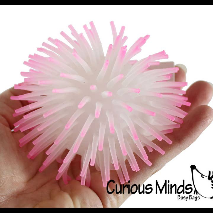 Curious Minds Toys - Wholesale Fidget Toy - Kids - 1Â Glow in the Dark 4" Puffer Ball - Â Indoor Soft Hairy Air-