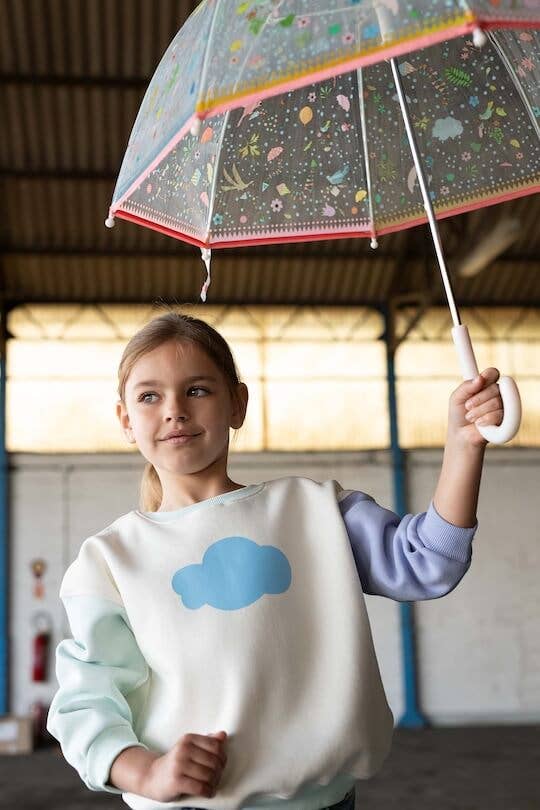 Ayuna - Wholesale Sweatshirt - Kids - Children's Retro Cotton Sweatshirt - Cloudy3