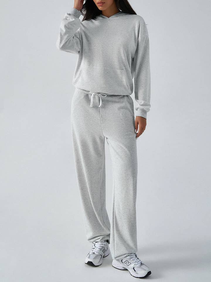 Serene Couture – wholesale Mjukisset – Dam – Höst Vinter Ledig Sport Huvtröja Slim Fit Knytbyxor Dam
