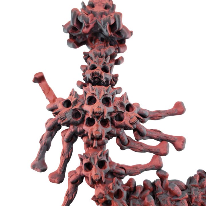 The Geek Galleria - Vente Figurine décorative - Dragon Articulé Wicked Hollow - Taille Adulte - Créature Fantastique Imprimée en 3D - Couleurs Personnalisables - Cinderwing3d