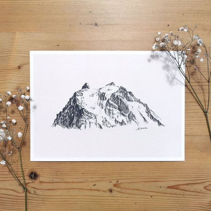 Poster Vanoise Grande Casse 15 x 21 cm por atacado de Ma Patte Laisse Des Traces