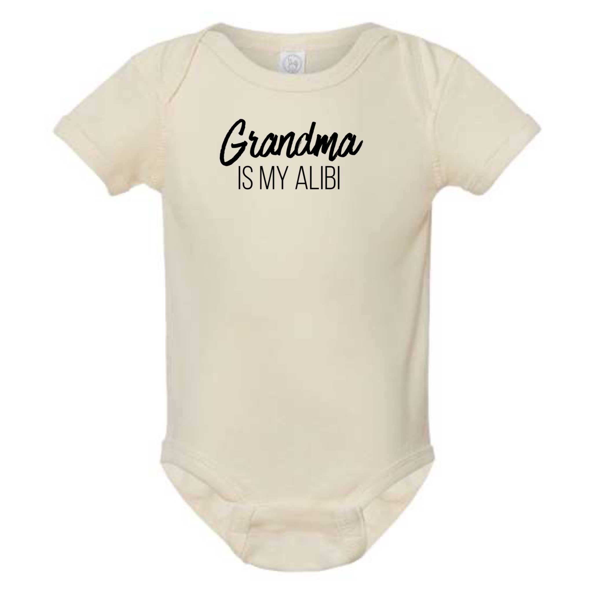dkhandmade - Wholesale Bodysuit (Non-Footed) - Baby - GRANDMA IS MY ALIBI BABY ONESIE6