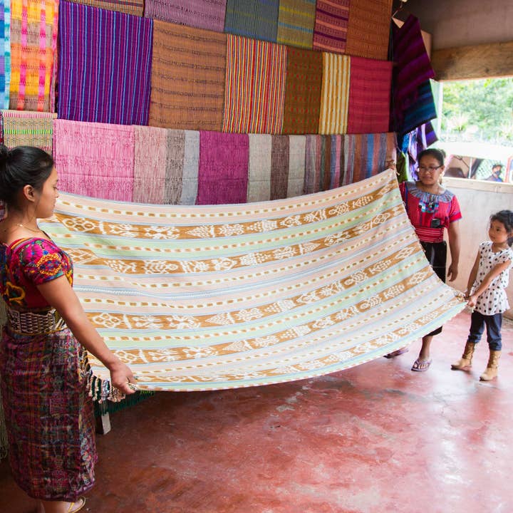 Marketplace Bedspread/Blanket for wholesale by Ixchel Triangle