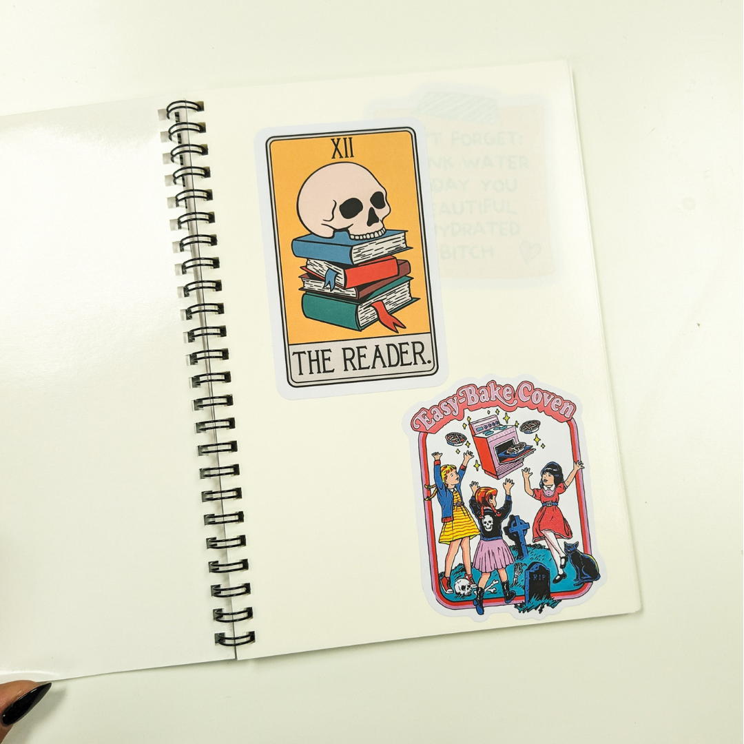 Indigo Maiden - Wholesale Sticker - The Hoard Tarot Card Reusable Sticker Book1