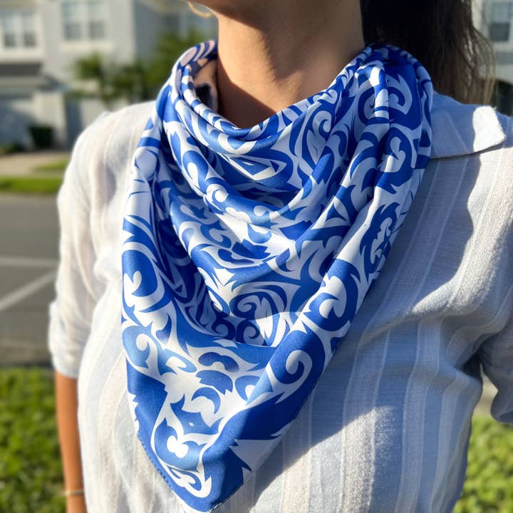 Soft and Silky Scarf, Square Bandana for wholesale by Umays Boho