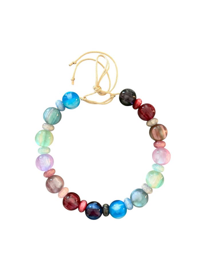 Colar de Contas Grossas - Galáxia por atacado de KMs GEMs