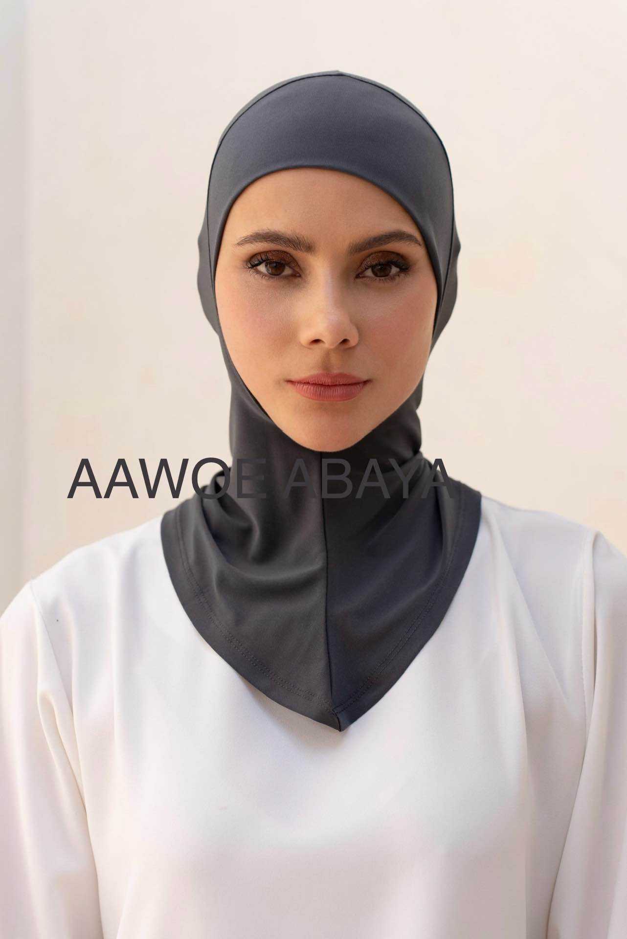 Aawoe Abaya – wholesale Hijab - Dam – Elegant hijabmössa med kaffekant - 228814