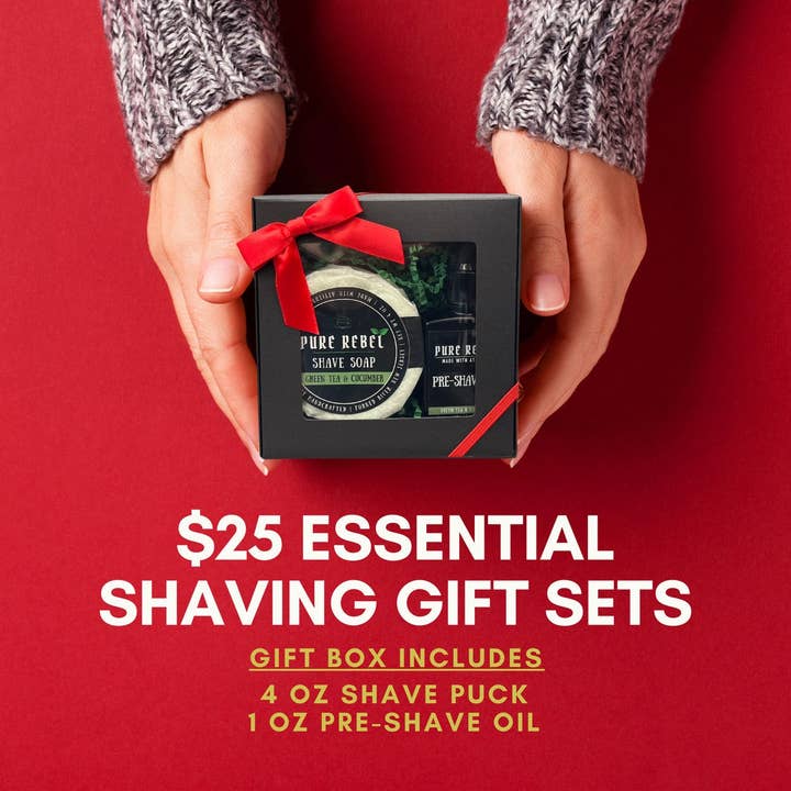 Reines Rebellengrüntee- und Gurken-Rasierset für den Großhandel von Pure Rebel