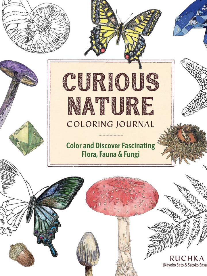 Curious Nature Coloring Journal for wholesale by Zakka Workshop