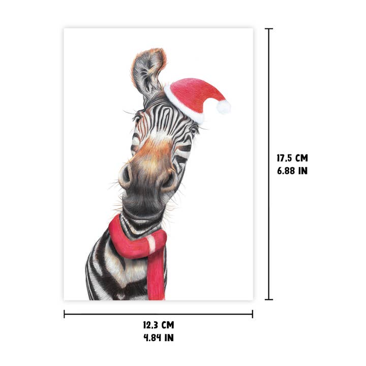 Beast Of Paradise - Wholesale Christmas Card - Funny Zebra Christmas Card, Animal Greeting Card, Wildlife