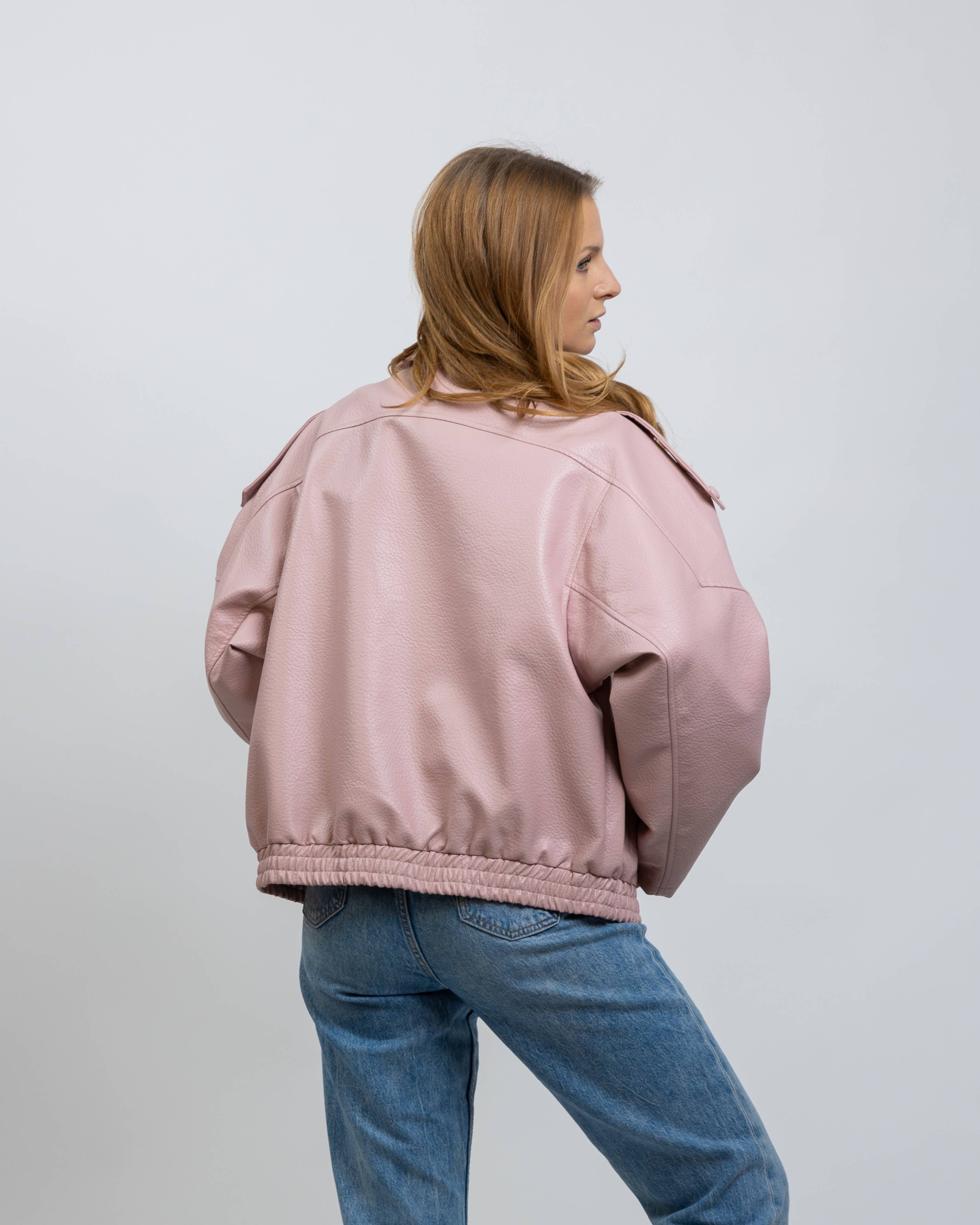 KZELL PARIS - Wholesale Leather Jacket - Women's - FAUX LEATHER BIKER JACKET26