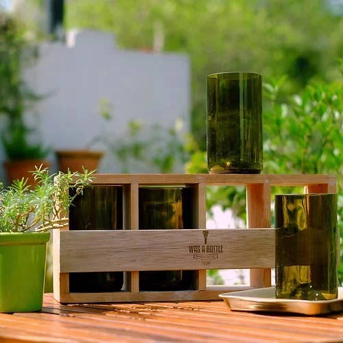 WAS A BOTTLE - Wholesale Drinking Glass/Cup - Olive Tumblers Made from Wine bottles2