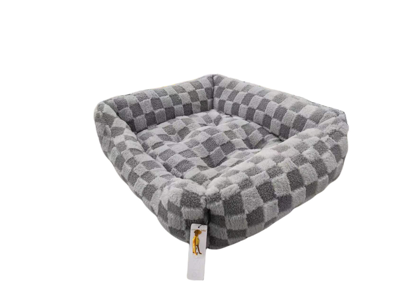 Precious Tails - Wholesale Pet Bed - Cat/Dog - Reserve Checkered Cuddler, Ultra-Soft & Elegant Bed For Pets5