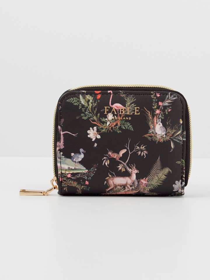 Carteira Pequena Preta Wonderland FABLE - Reino Unido, EUA e UE por atacado de Fable England