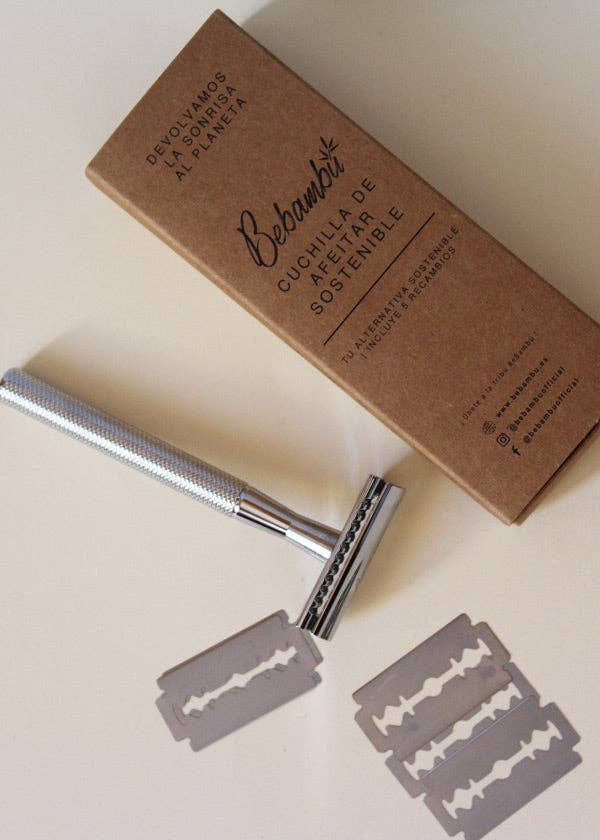 BeBambú – Engroshandel Barberskraber – Unisex bæredygtig barbermaskine med skarpt rustfrit stålblad3