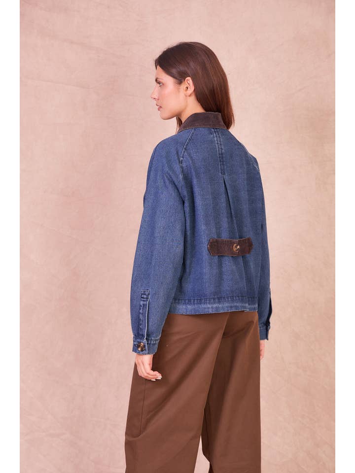 Calie Paris - Wholesale Denim jacket – Women's - GIONO Denim Jacket – 100% Cotton Workwear Style4