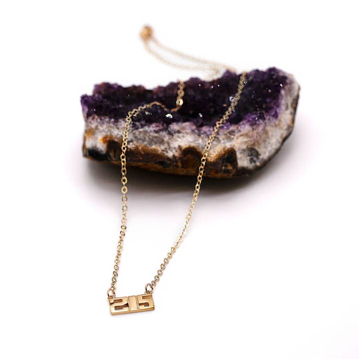 Baby 215 Necklace - Gold for wholesale by Riot Alliance