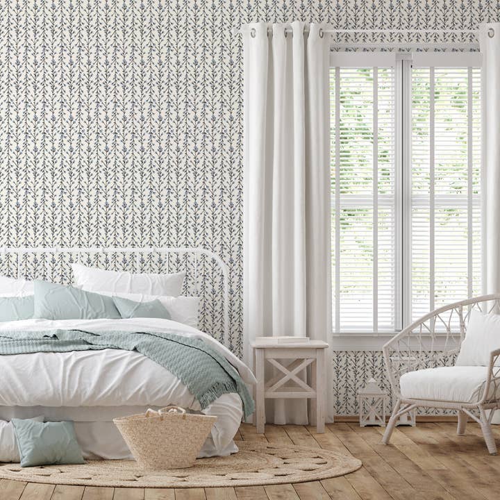 Everett Park - Wholesale Wallpaper - Claire Wallpaper (Linen) from The Haven Collection