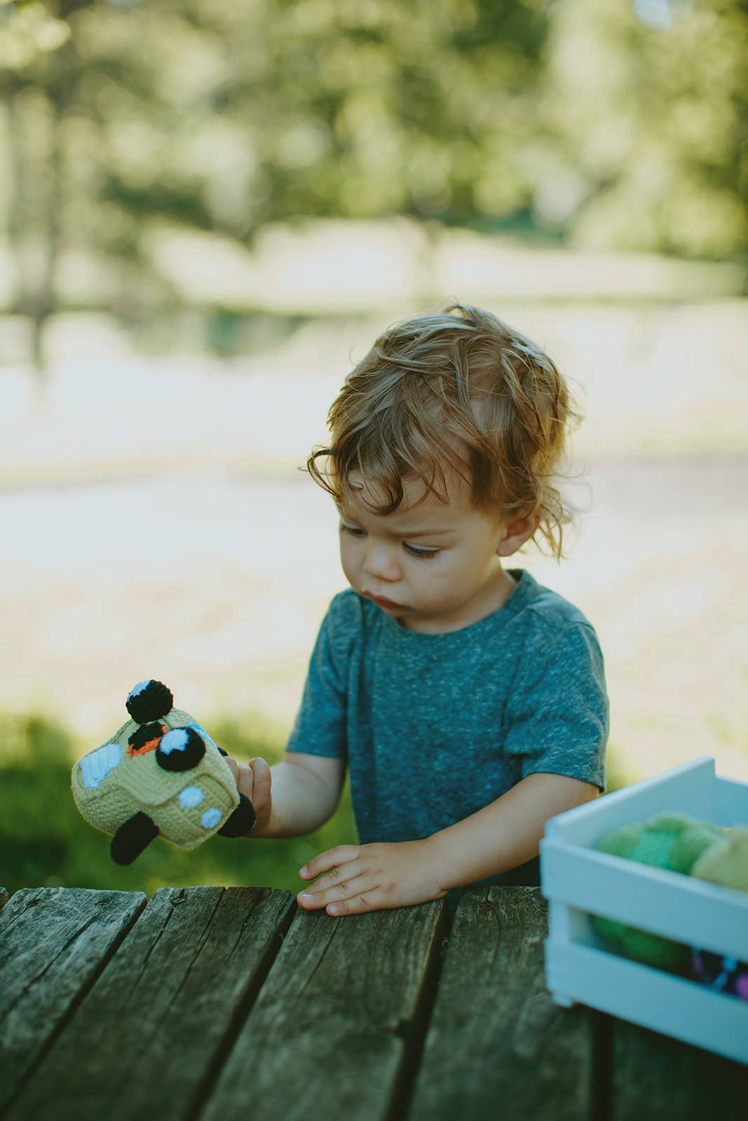 Pebblechild - Venta al por mayor Peluche - Niños y bebés - Sonajero de tractor de juguete de ganchillo para bebé2