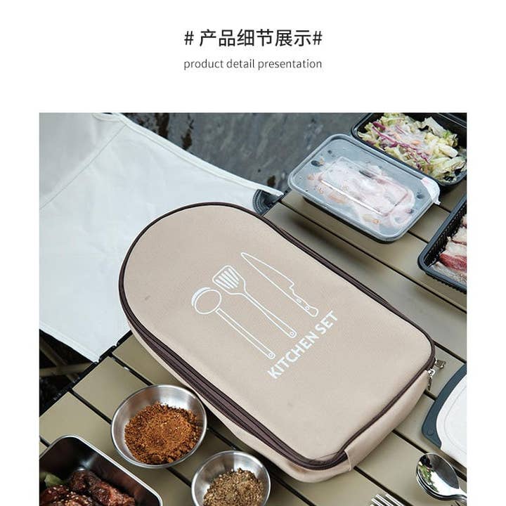 VIGOR - Wholesale Outdoor Grill Tools - Camping Utensil Set Camping Kitchen Set Cookware 11 Pcs Acc