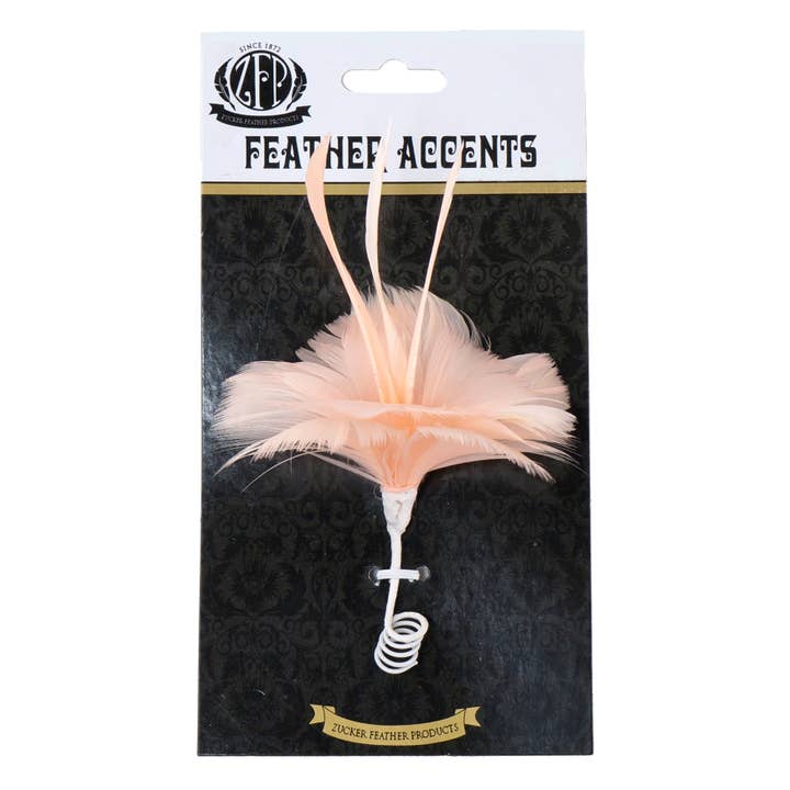 Feather Floral Pick w/Goose - Champagne for wholesale by Zucker Feather Products