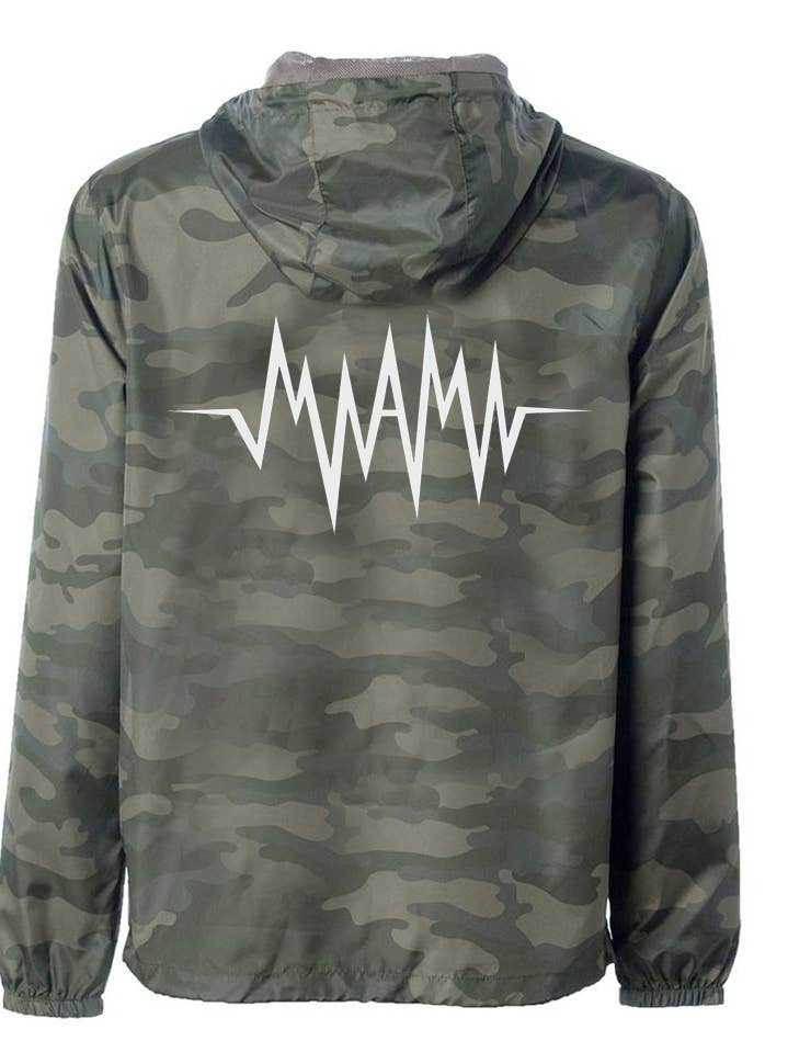 Miami Bass Camo Wind Breaker for wholesale by Down And Dirty Ethics