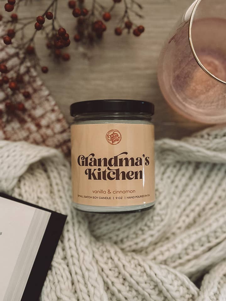 Grandma's Kitchen Candle for wholesale by In the Wick of Time