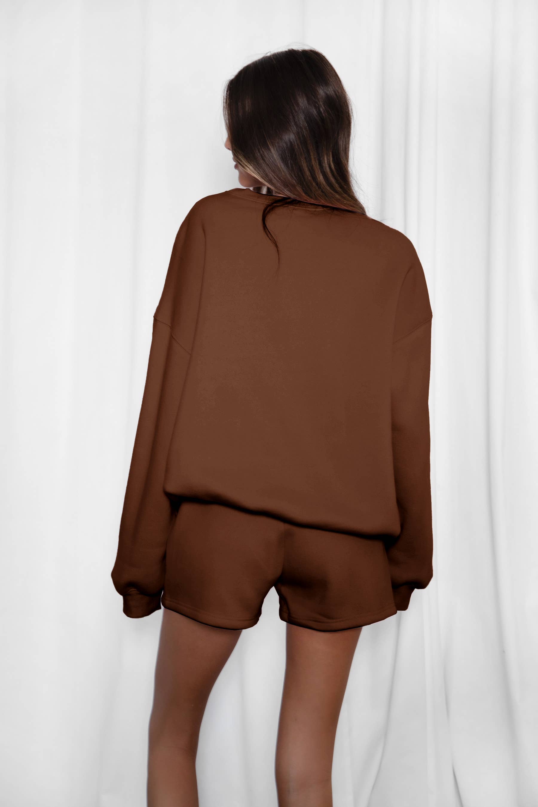 TICTOC - Wholesale Lounge Shorts - Women's - MOMO Plush Fleece Lounge High Waist Fleece Shorts13