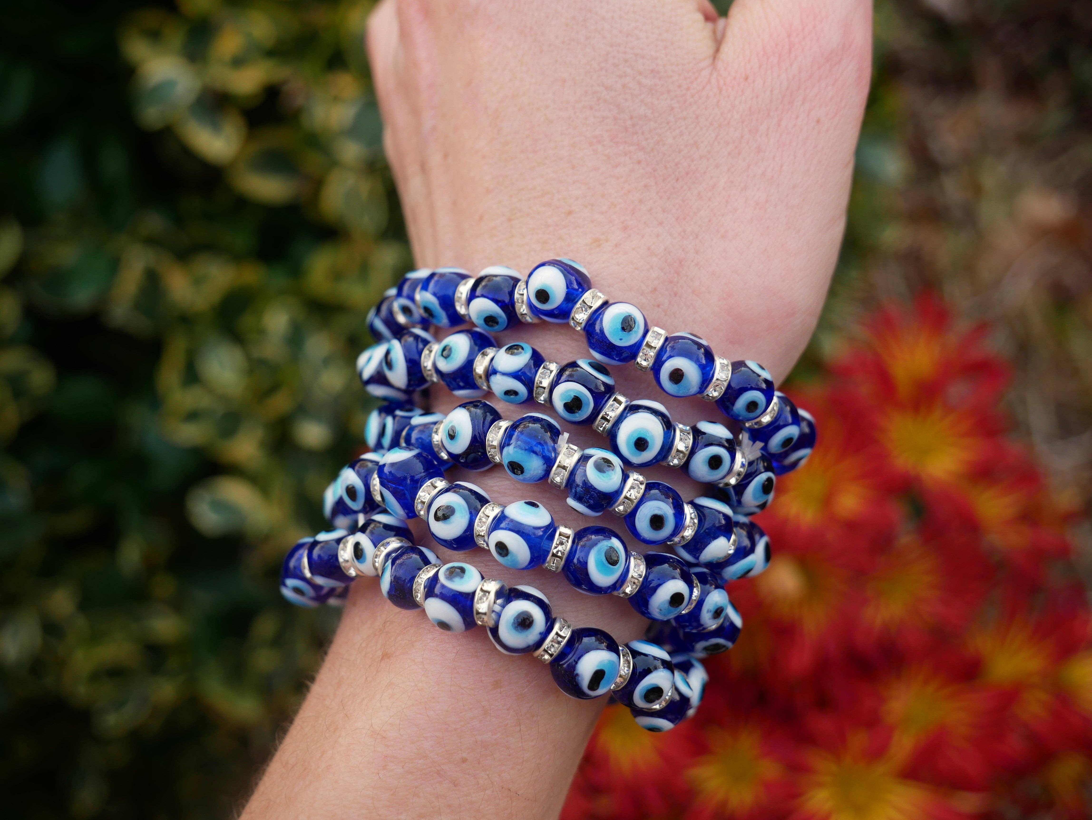 The Healing Sanctuary - Wholesale Beaded Bracelet - Evil Eye Beaded Bracelet 8mm3
